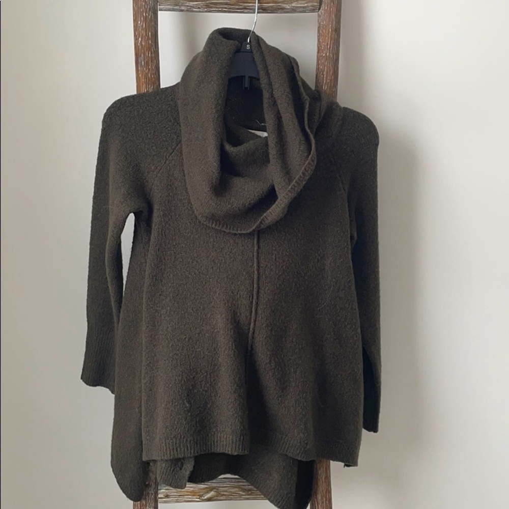 Green Turtleneck Sweater